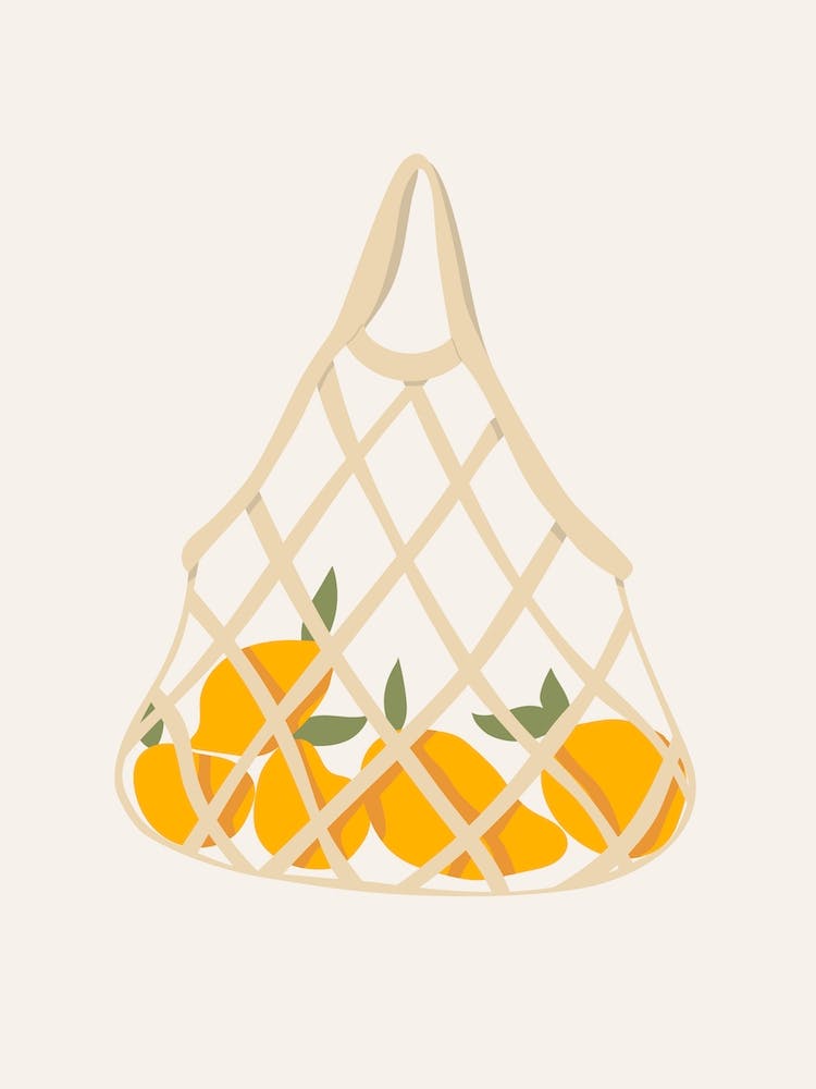 Orangen in Körben