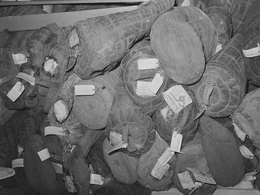 Cases Which Are Used For Insulation On Ice Cream Cans, Creamery, San Angelo, Texas By Russell Lee