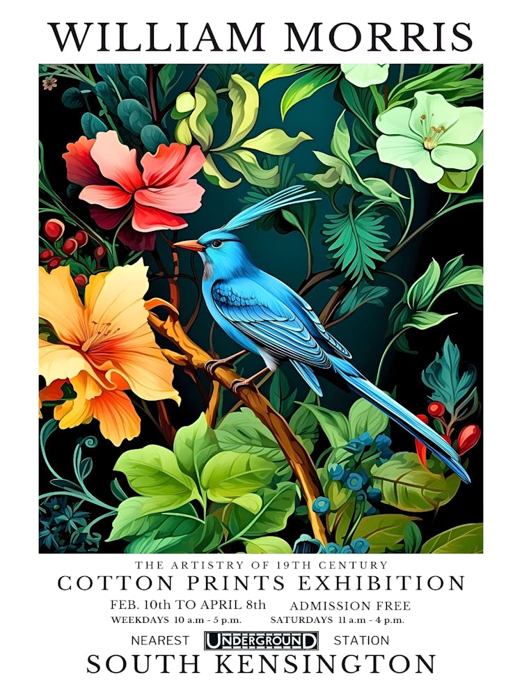 William Morris Cotton Prints Exhibition 60