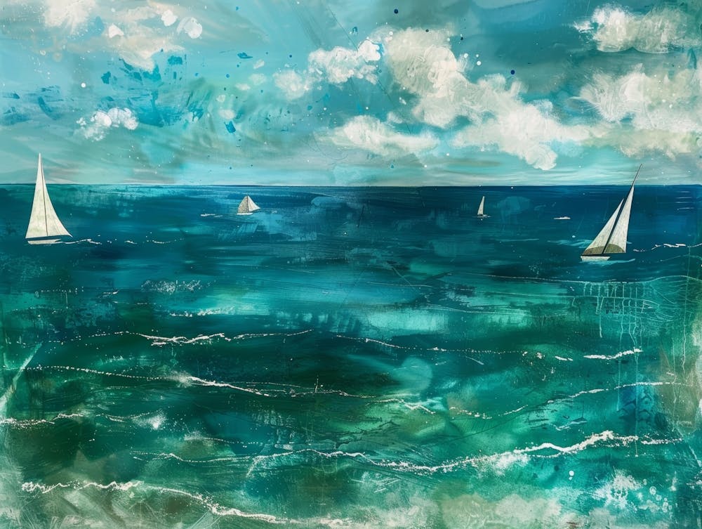 Sailboats In The Sea 14