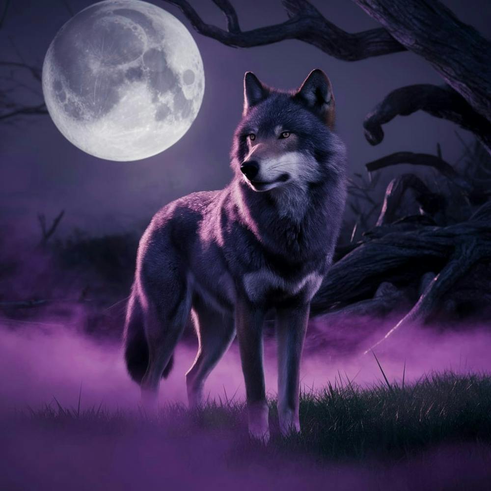 Wolf At Night