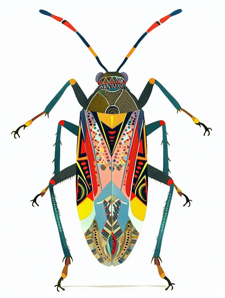 Colourful Insect Illustration Boxelder Bug 6