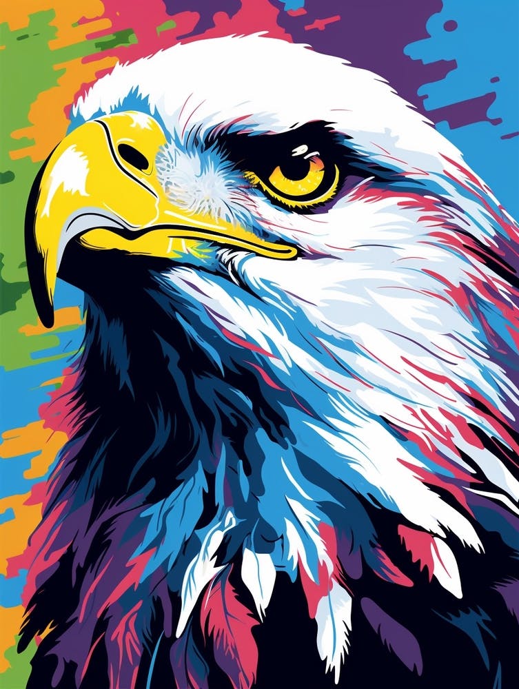 Andy Warhol Style Bird Eagle 3