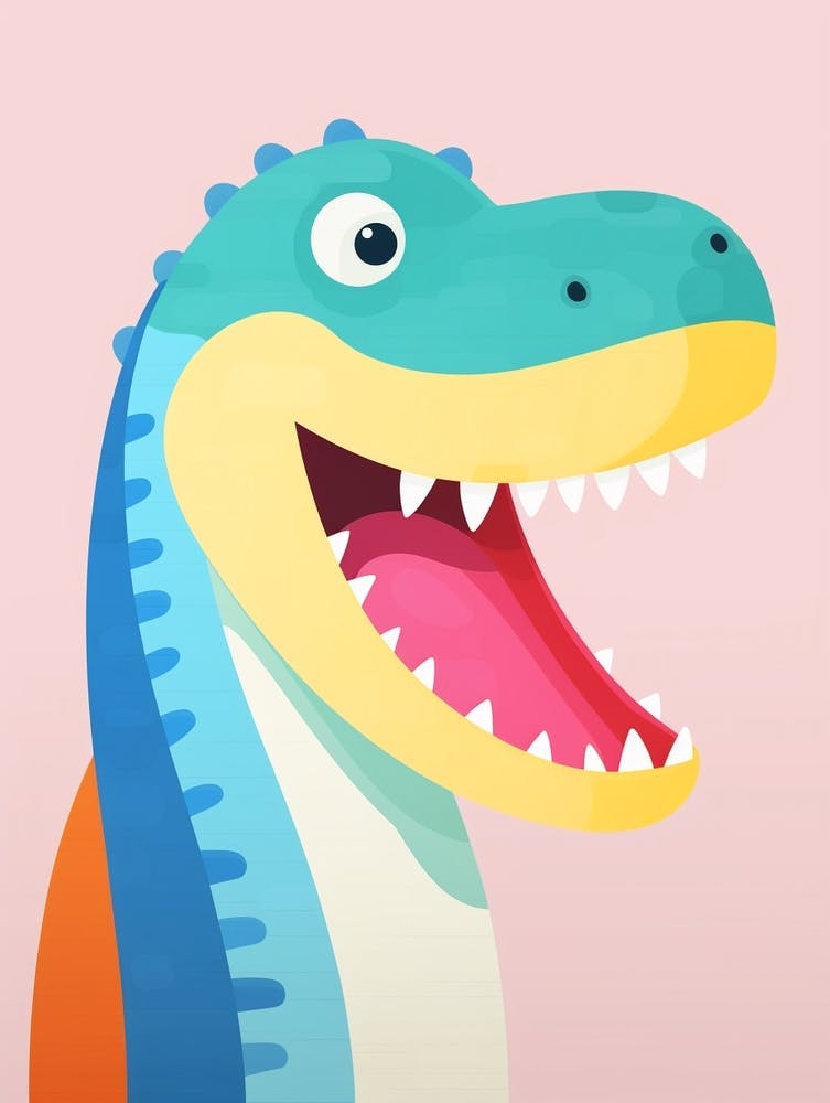 Colourful Dinosaur Mosasaurus 1