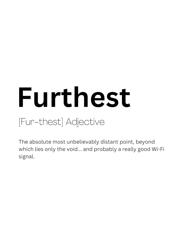 Furthest Definition Meaning 1