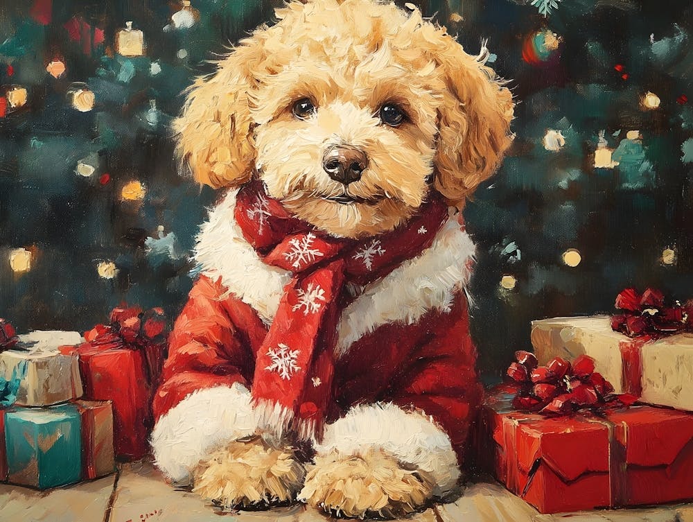 Christmas Goldendoodle 6