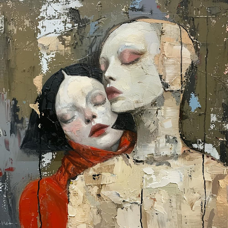 Embrace in Silence. Textured Emotionalism in a Modernist Framework