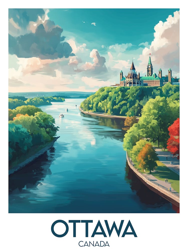 Affiche de voyage Ottawa