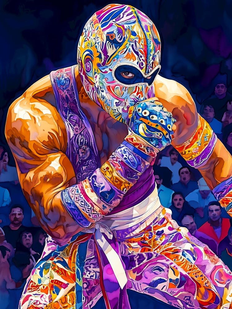 Lucha Libre Mexican art