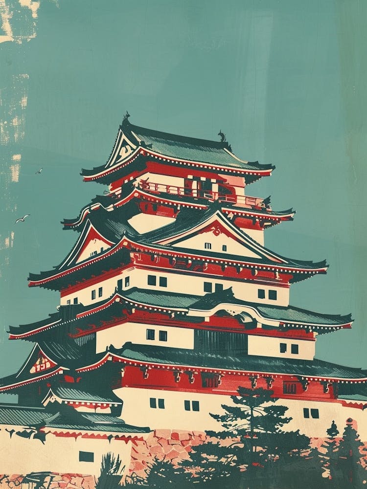 Shurijo Schloss In Okinawa Mid-Century Modern 2