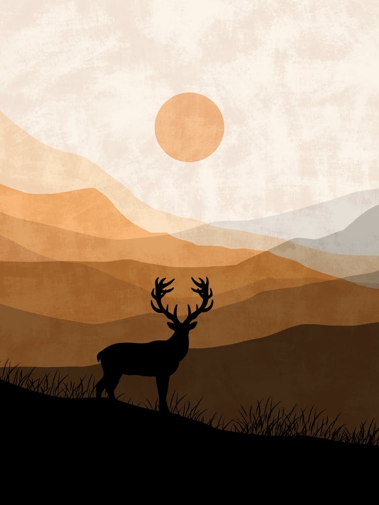 Deer In The Mountains 3