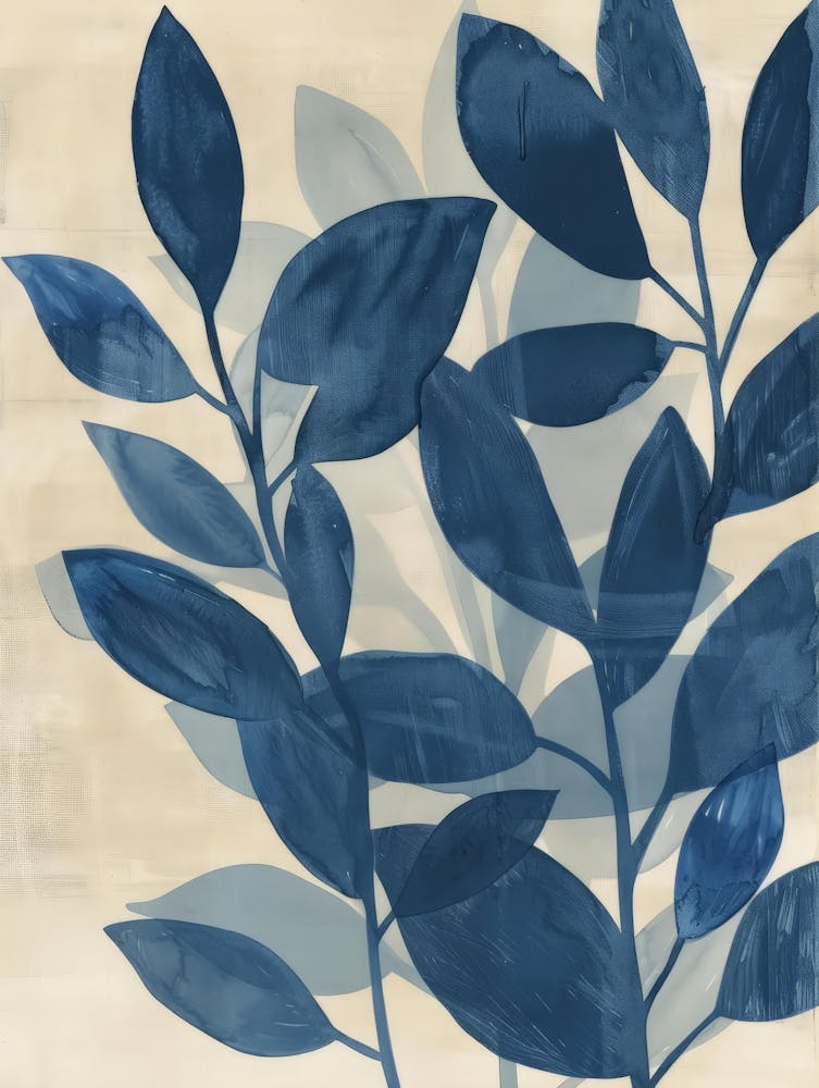 Blue Leaves 7