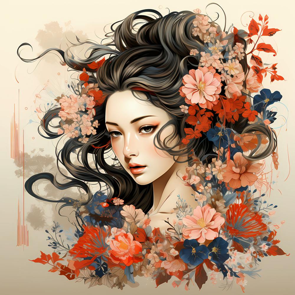 Geisha Art Vintage Japonaise