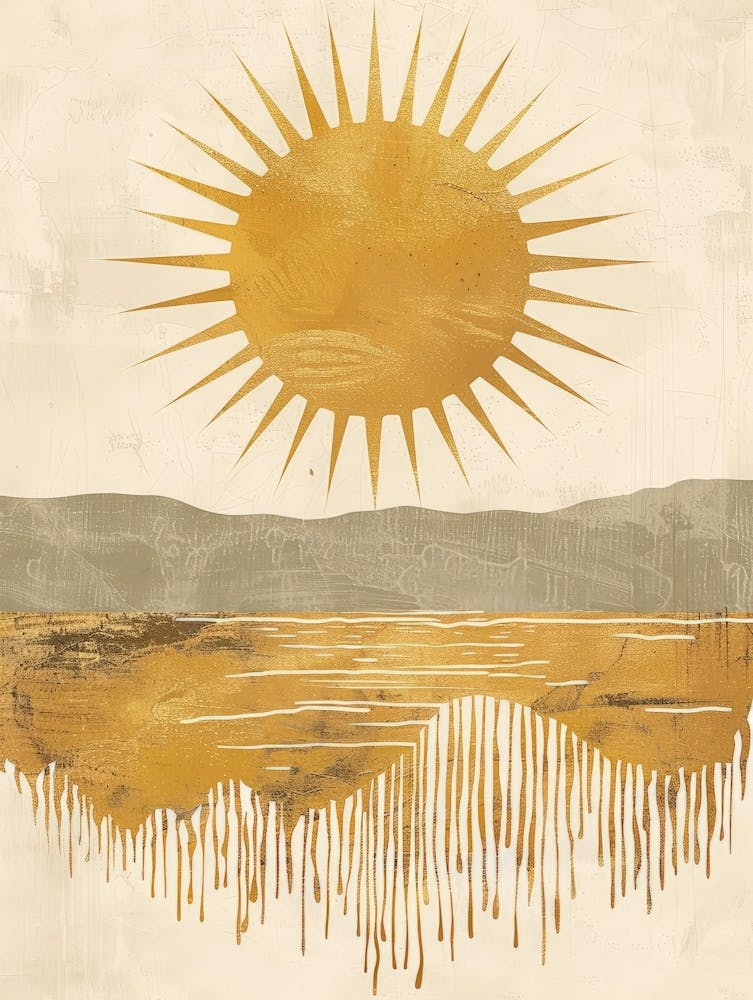 Golden Sun Canvas Print