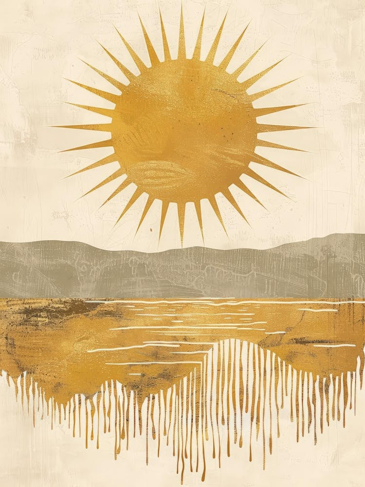 Golden Sun Canvas Print