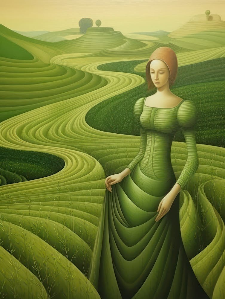 Lady In Green 1