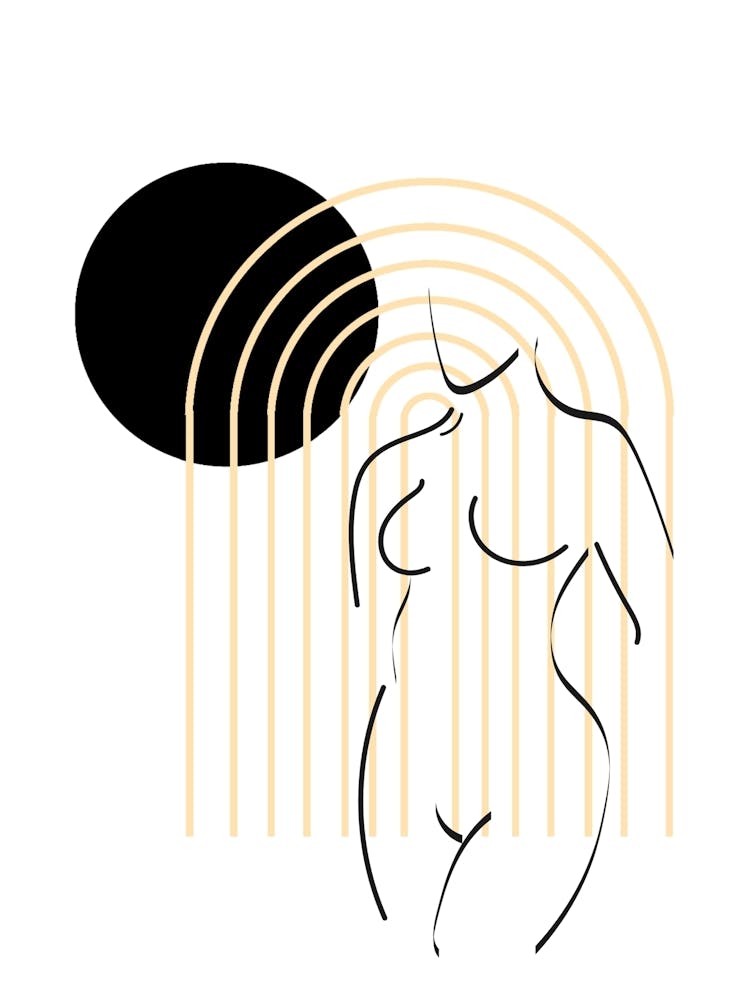 Abstract Line Art print