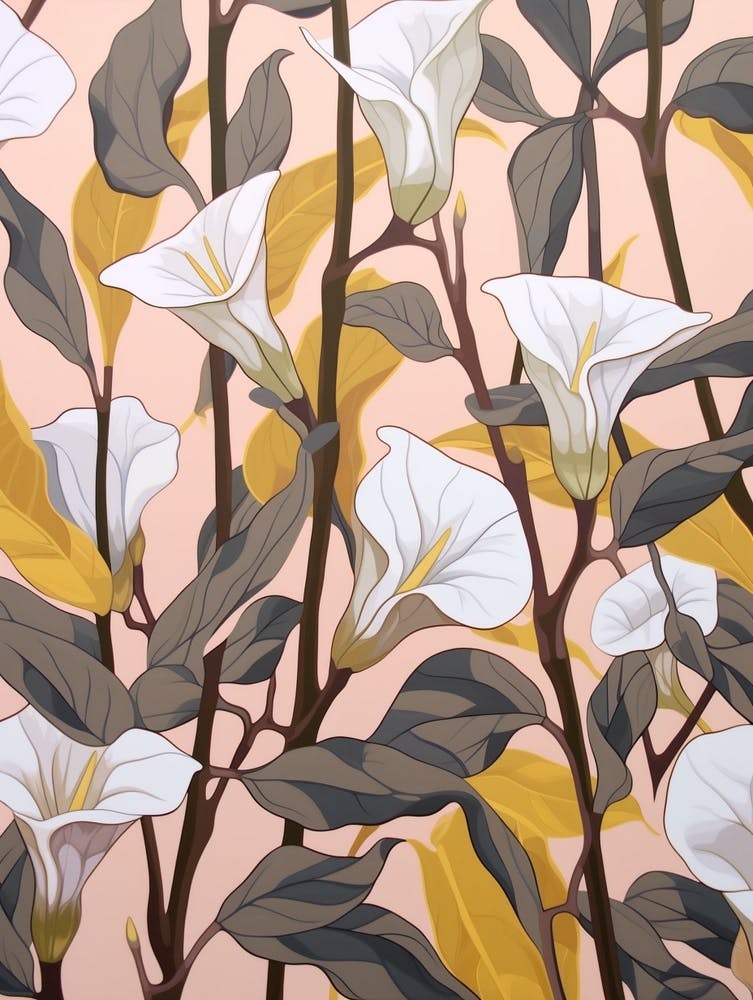 Morning Glory 3 Flower Painting