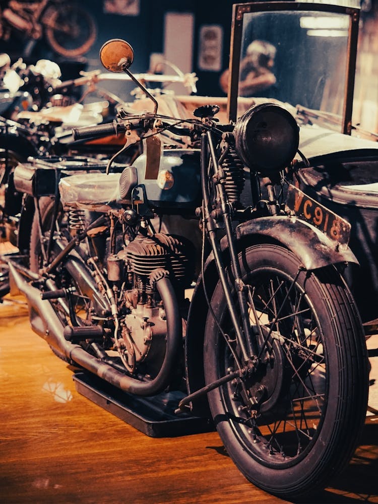 Vintage Old Motorcycle