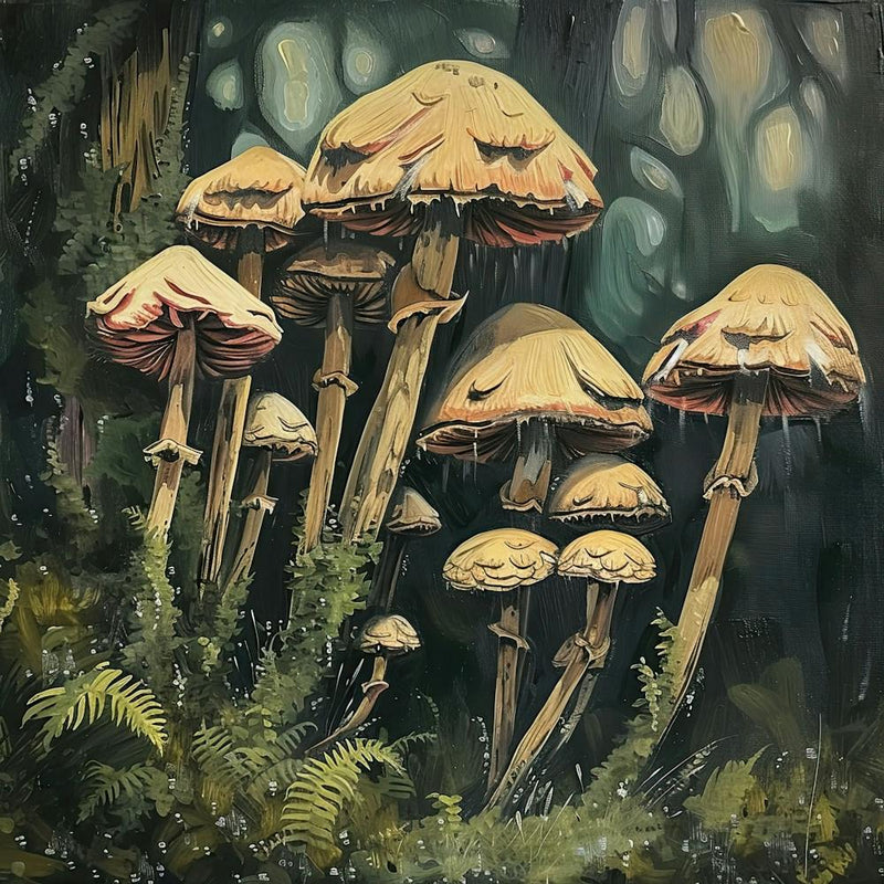 Mushrooms Fairycore Painting 3