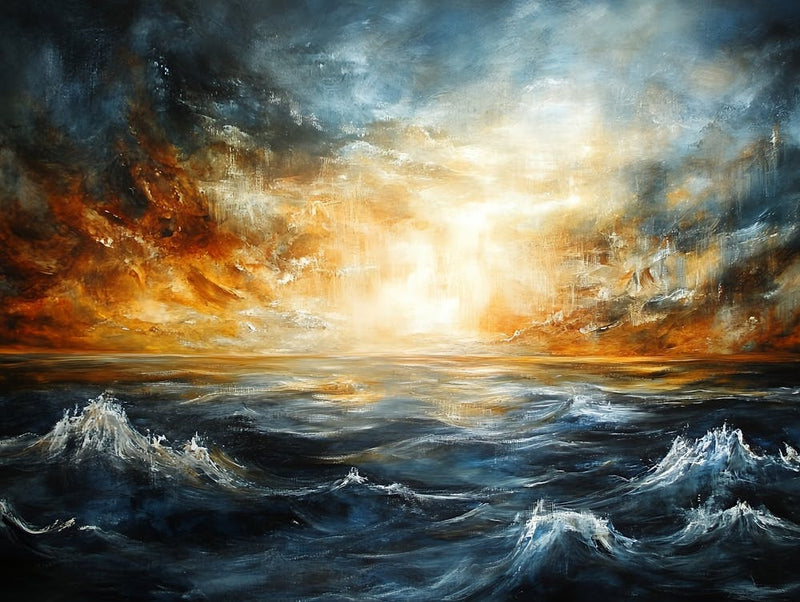 Sunrise Over The Ocean 1