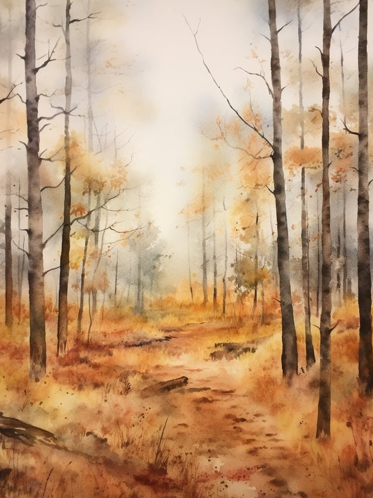 Autumn Forest Landscape Croatan National Forest 1