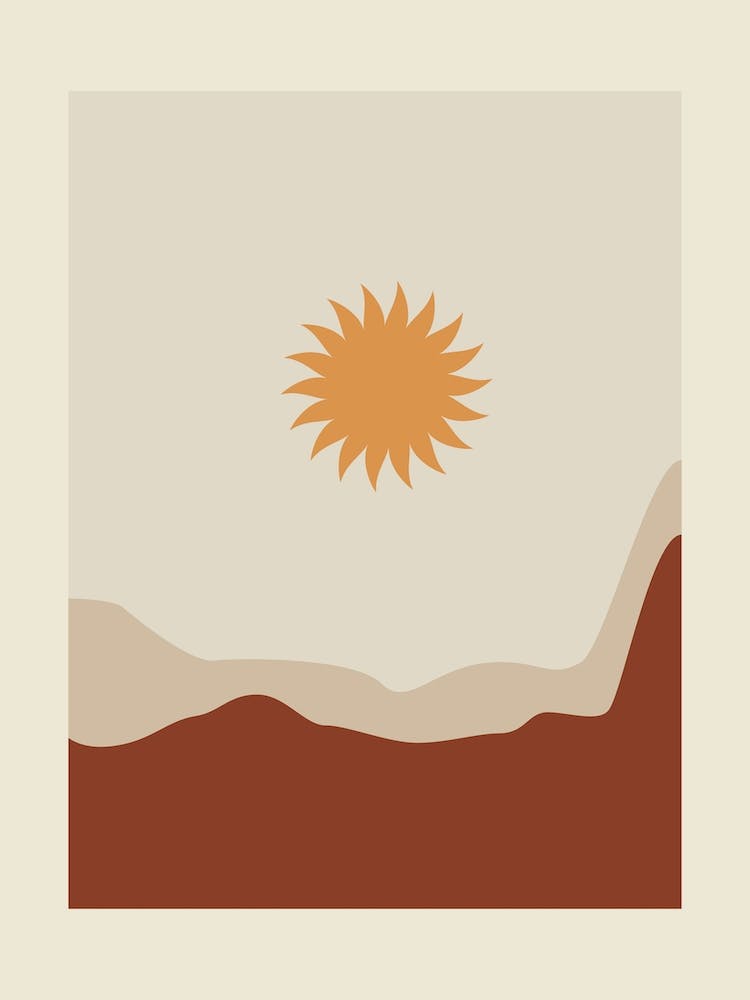 Soleil Dans Le Désert