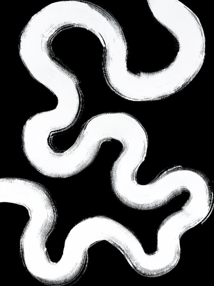 Around White Abstract