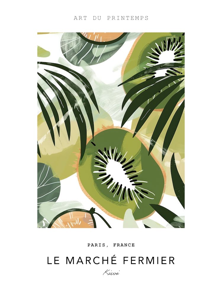 Kiwi Le Marche Fermier Poster 2