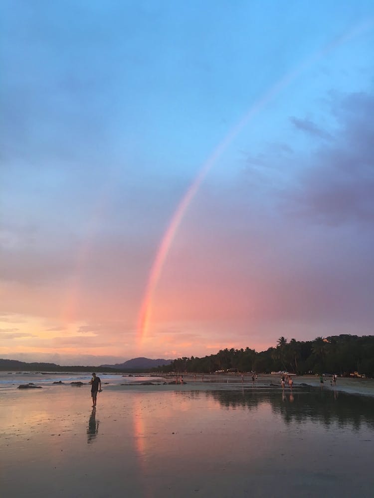 Sunset with Rainbow in Tamarindo, Costa Rica