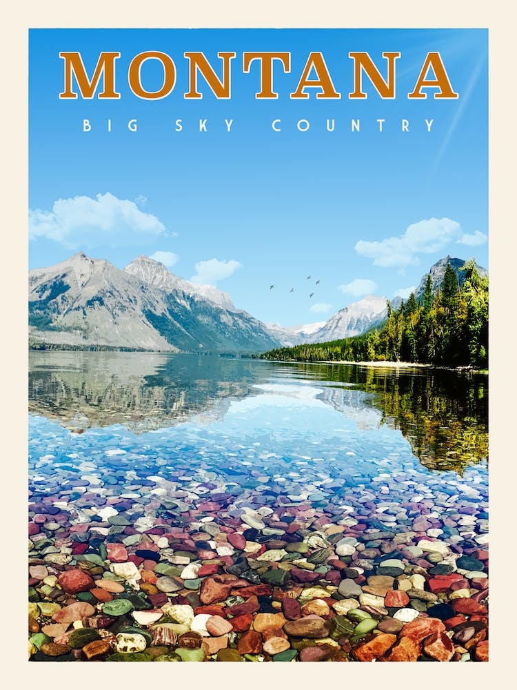 Montana Travel Poster