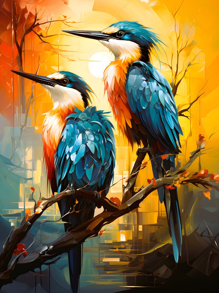 Harmonische Vogelschar