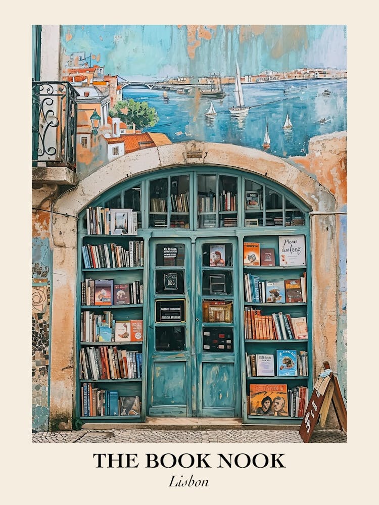 Lisbon Book Nook Bookshop 2 Poster