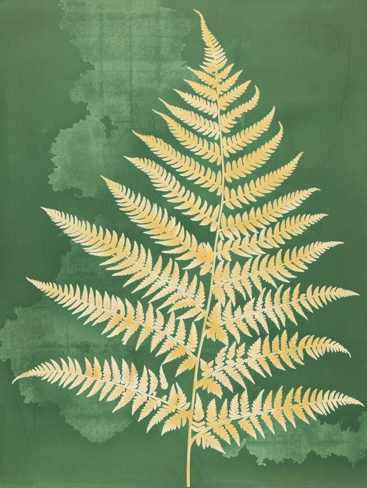 Japanese Tassel Fern Painting 2
