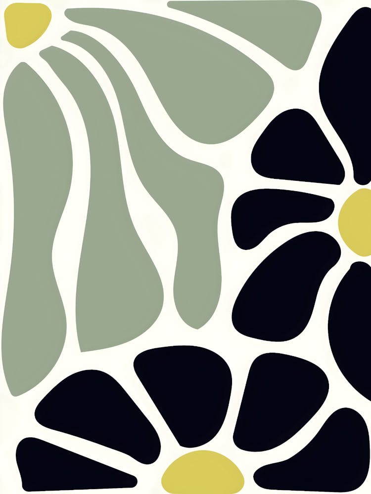 Black And Yellow Flowers