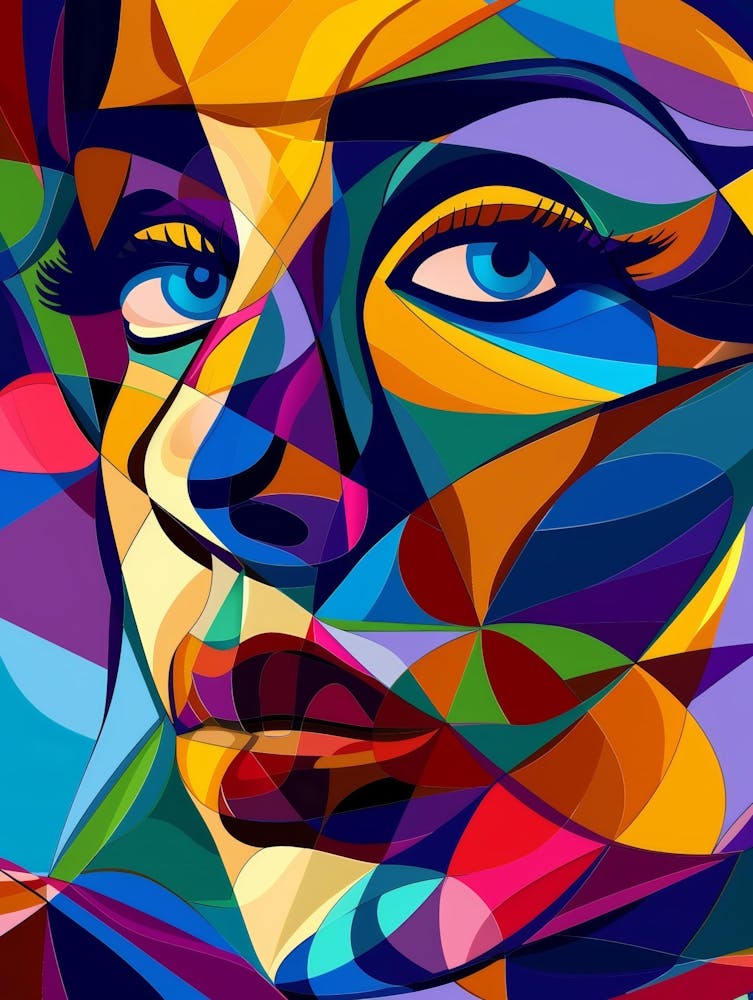 Abstract Of A Woman'S Face 26