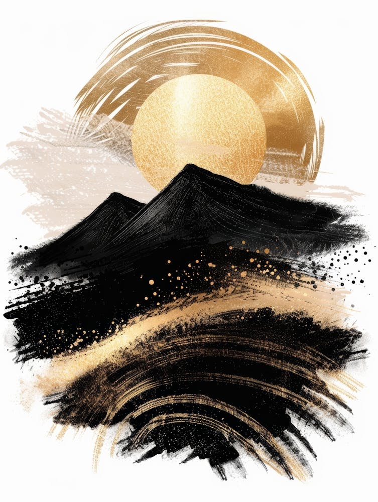 Sunset Over Mountains 1