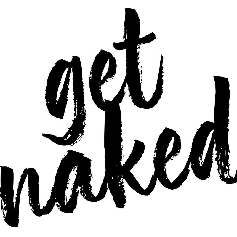 Get Naked Bold Script Square