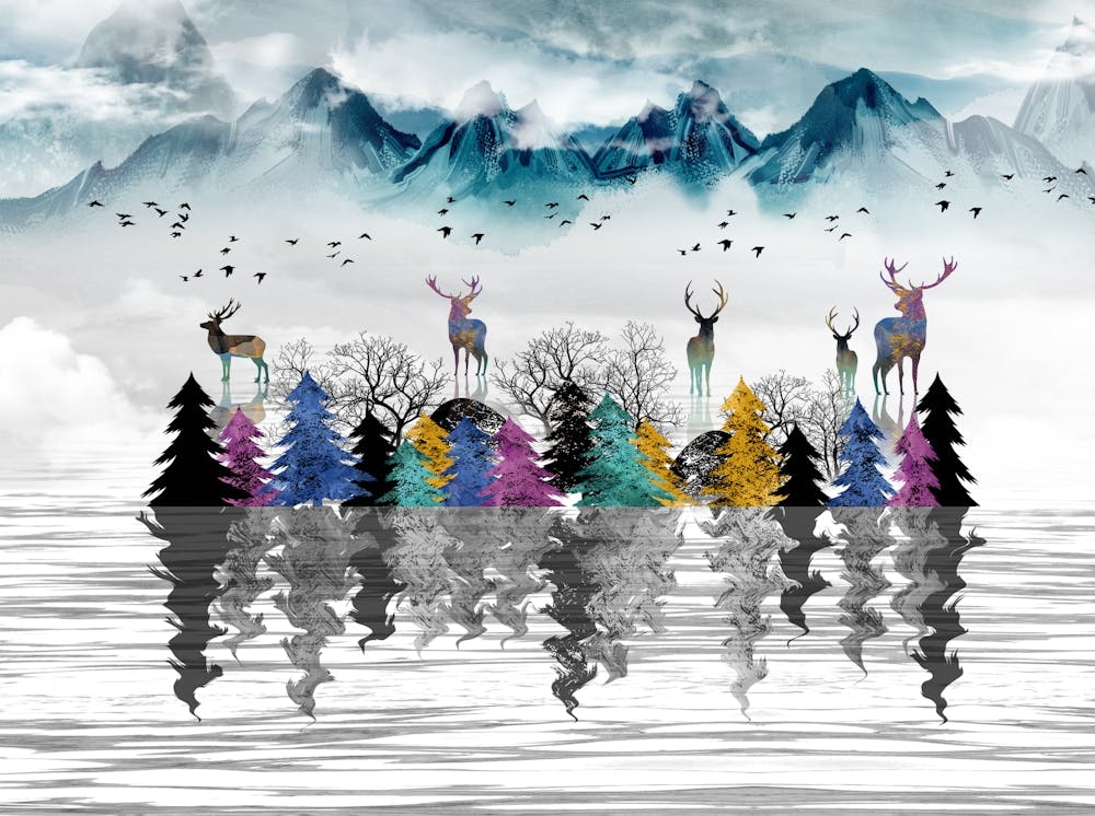 Deer Whimsical