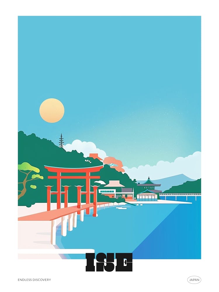 Ise Japan 1 Colourful Travel Poster