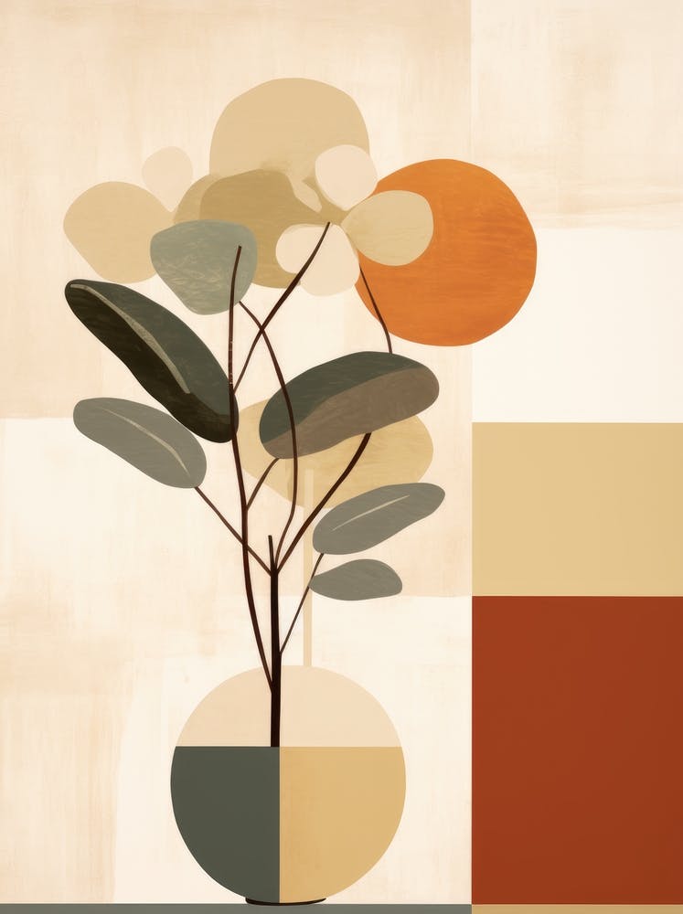 Abstract Plant Canvas Print