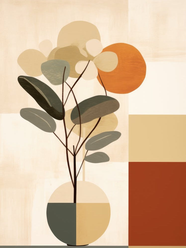 Abstract Plant Canvas Print