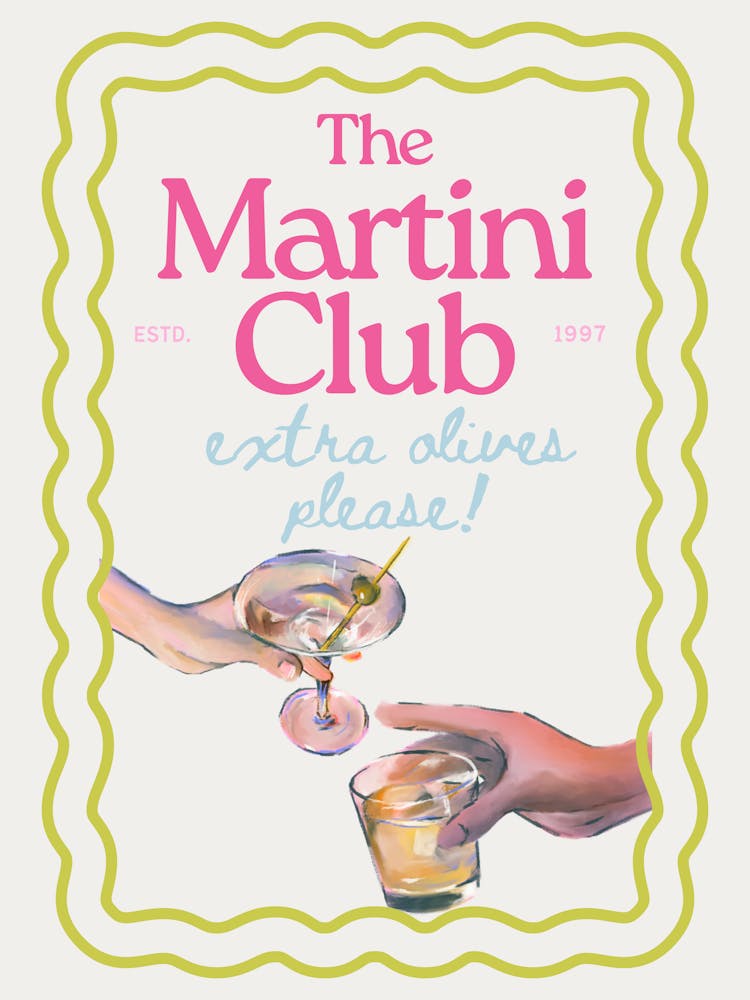 The Martini Club | Extra Olives Please | Vintage Retro Kitchen Bar Cart