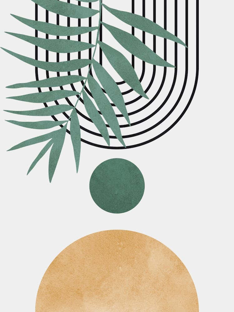 Geometric and floral composition 14