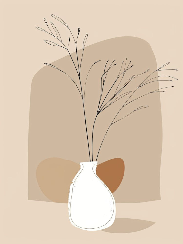 Heidelberg Botanical Garden Boho Line Art