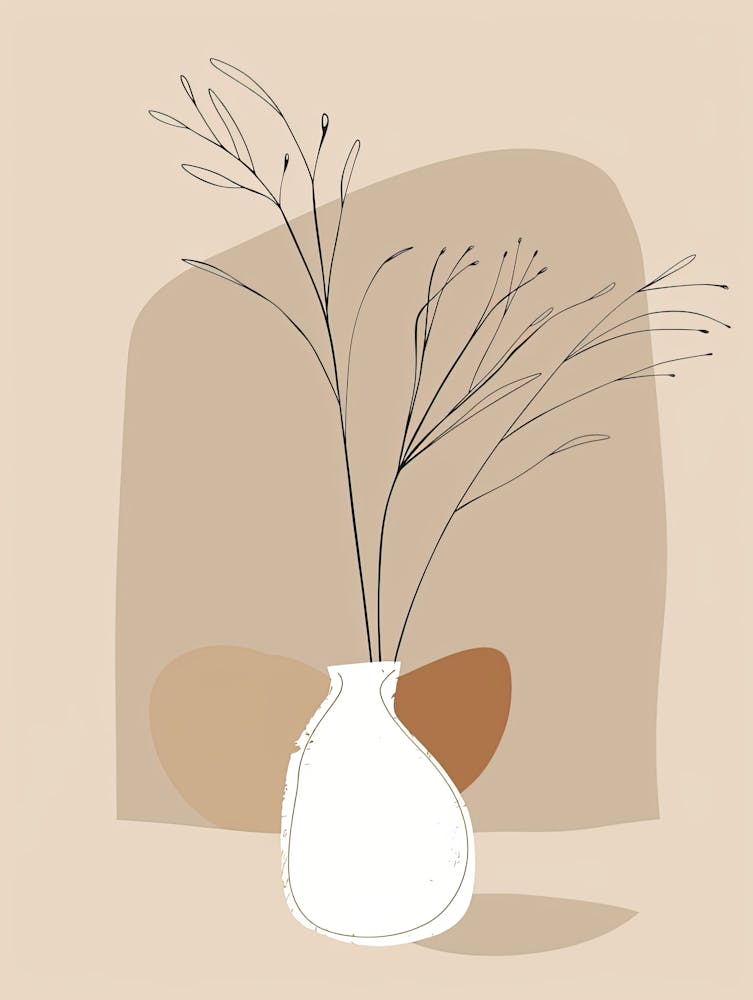 Heidelberg Botanical Garden Boho Line Art