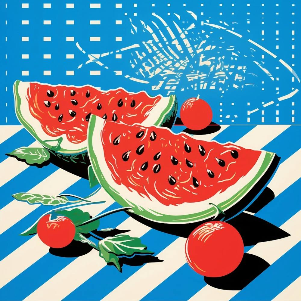 Wassermelonen-Schachbrett