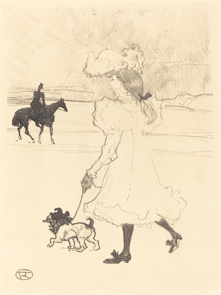In The Woods (Au Bois), (1899), Henri de Toulouse-Lautrec