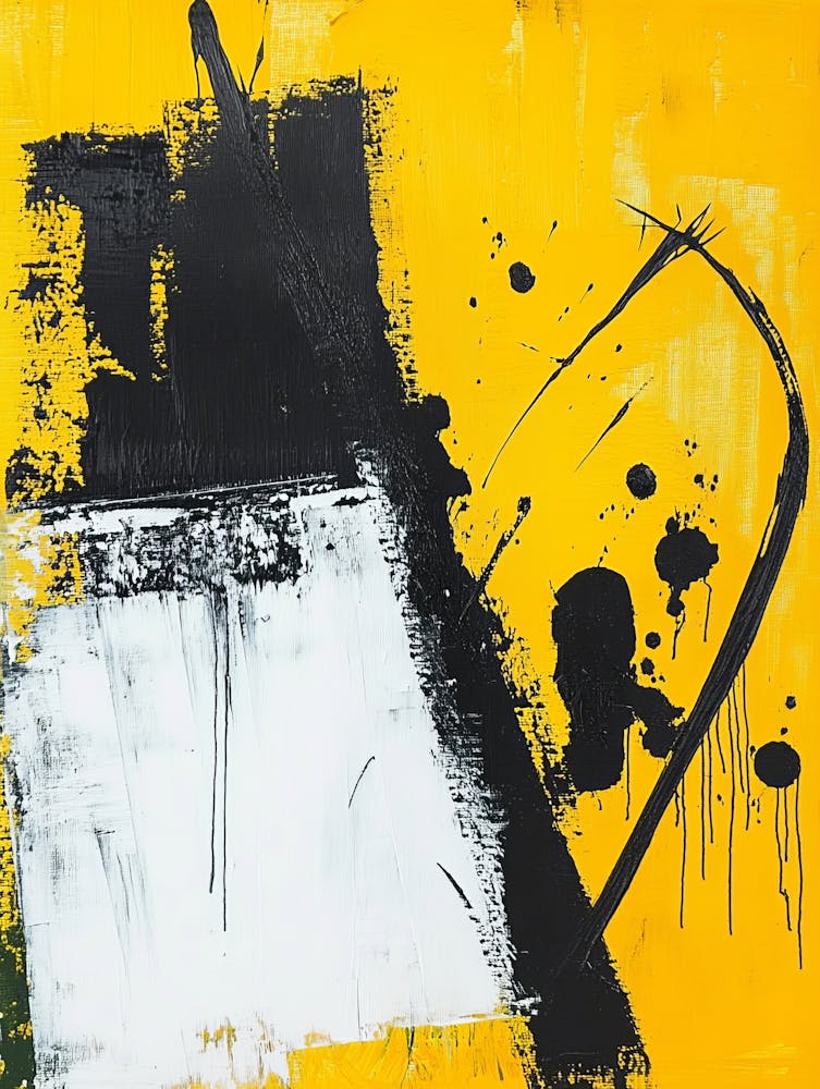 Abstract In Yellow And Black