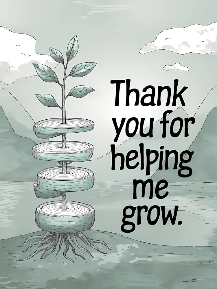 Thank You For Helping Me Grow